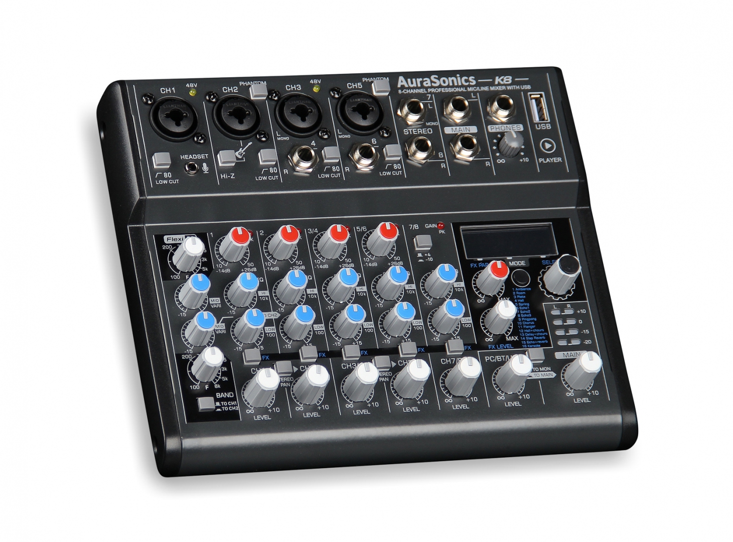 AuraSonics K8 компактный микшерный пульт в Калужской области