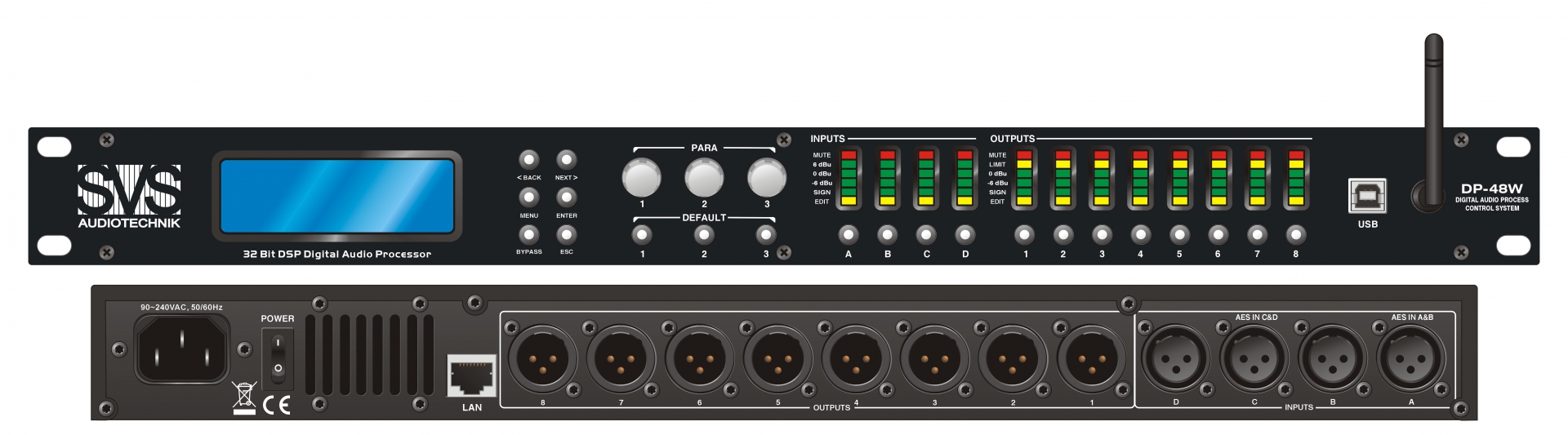 SVS Audiotechnik DP-48W Цифровой процессор: 4 входа 8 выходов в Калужской области