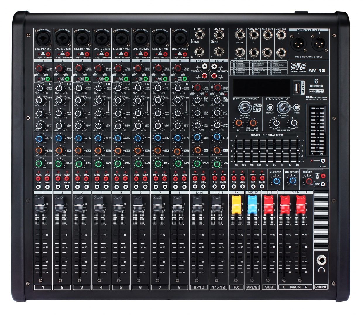 SVS Audiotechnik mixers AM-12 Микшерный пульт аналоговый, 12-канальный в Калужской области