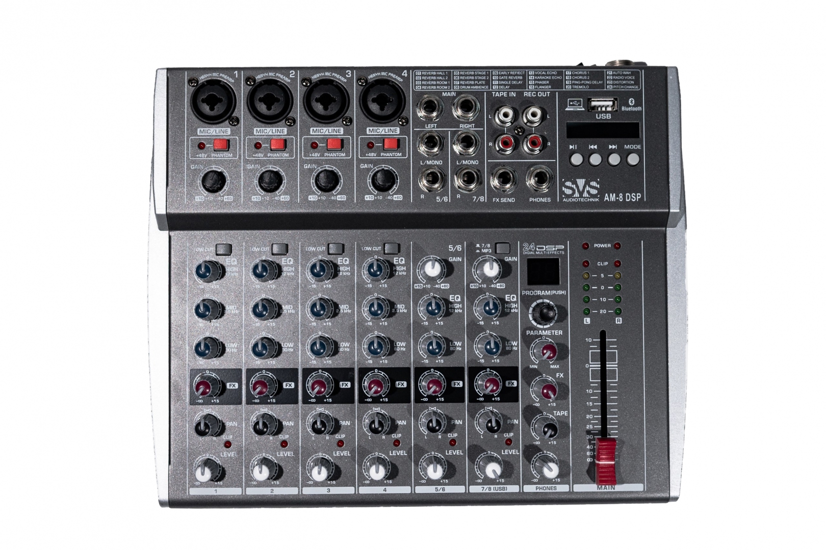 SVS Audiotechnik mixers AM-8 DSP Микшерный пульт аналоговый, 8-канальный в Калужской области